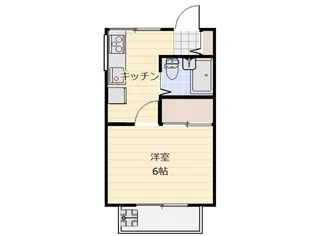 ちくまコーポ【2階】の間取り