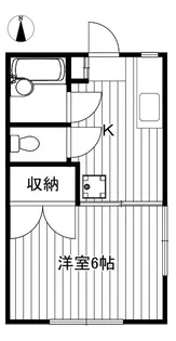 コーポ矢作【1階】の間取り
