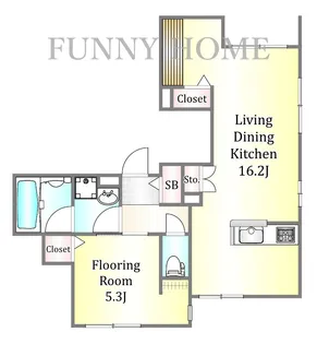 コンフォール目黒【1階】の間取り
