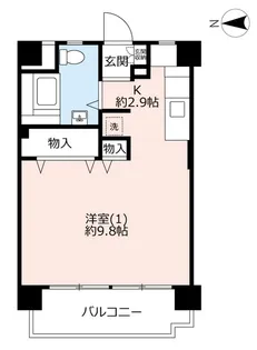 UR南神大寺【9階】の間取り