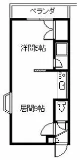 ビジョン616【5階】の間取り