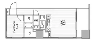 アーバンフラッツ池袋プレミアム【24階】の間取り