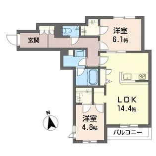 ピン シャン【1階】の間取り