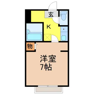 ハイツ山幸【2階】の間取り