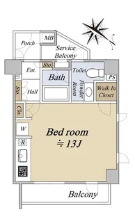 ジェイパーク中目黒IV【5階】の間取り
