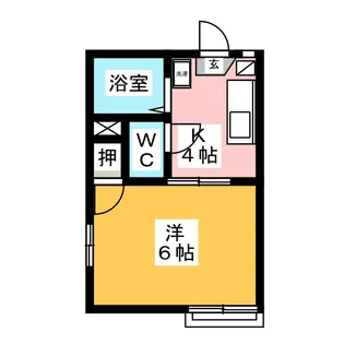 エクセル高木【1階】の間取り