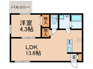 道徳テラス【3階】の間取り