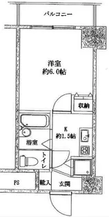スカイコート三田慶大前【8階】の間取り