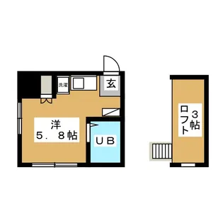 ピュアハウス大学前1番館【2階】の間取り