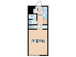 三田フラット【1階】の間取り