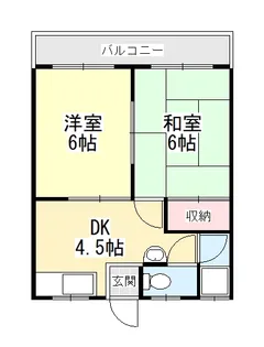 コーポ津川【3階】の間取り