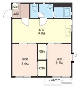 グリーンハイム【2階】の間取り