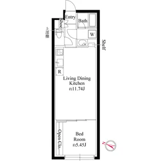 グランパセオ代々木上原【2階】の間取り
