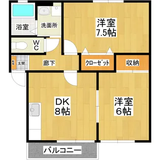 ハミングヒルズI【2階】の間取り