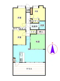 デイアステージ国府【8階】の間取り