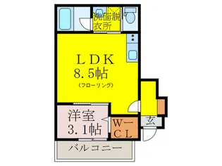 レグルス春日【1階】の間取り