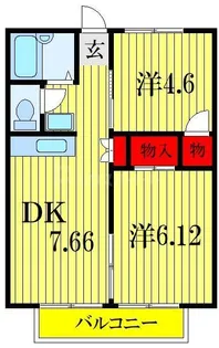 ハイツカテリーナI号棟【1階】の間取り