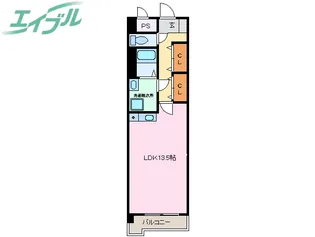 ミカーサ安島【3階】の間取り