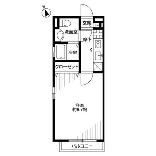 アムール シャルム【2階】の間取り