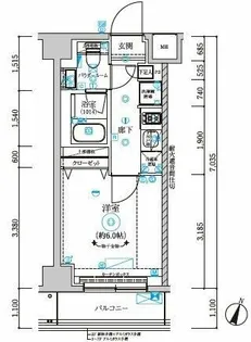 RELUXIA横濱元町【5階】の間取り