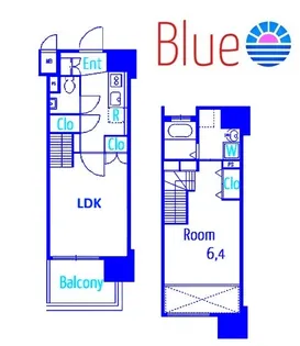 Dormouse Castle【13階】の間取り