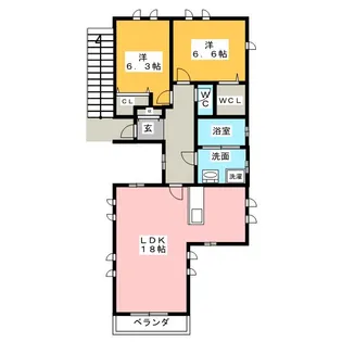 la maison umezato(ラメゾン梅里)【2階】の間取り