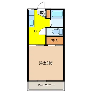 ジョイフル戸祭【1階】の間取り