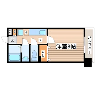 シティマンション木町通【11階】の間取り