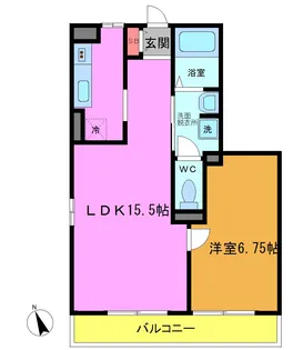 パークサイド西船B【1階】の間取り