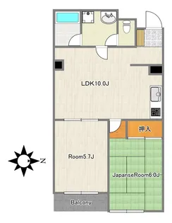 ハイム山広【2階】の間取り