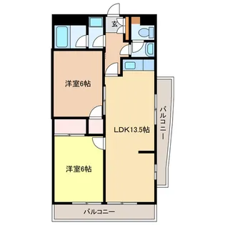 BYRONS【2階】の間取り