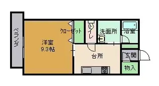 B・ブリッジ金池【3階】の間取り