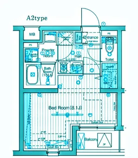 ブライズ下丸子ドゥエ【1階】の間取り