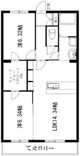デラパーチェ【2階】の間取り