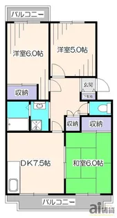 ガーデンハイツ滝山B【2階】の間取り