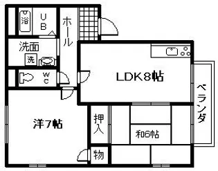 リッチネス阪南D棟【1階】の間取り