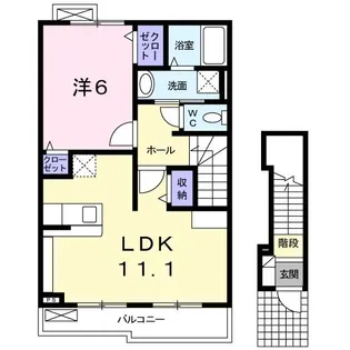 エストレラ【2階】の間取り