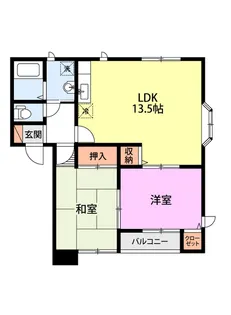 ジョイフルながた【2階】の間取り