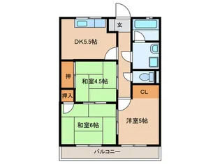 まんしょん幸せ【1階】の間取り