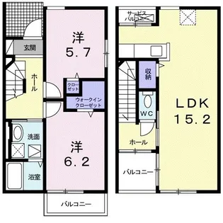 サンイースト【1階】の間取り