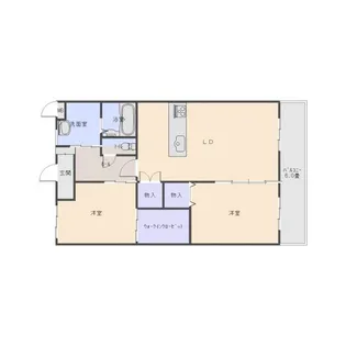 ヴェルジェ篠原II【2階】の間取り