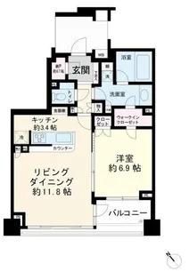 藤和シティホームズ初台【4階】の間取り