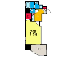 ルービンス宇品神田【9階】の間取り