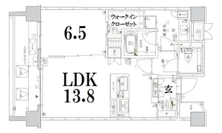 ザ・パークハウス京都鴨川御所東【2階】の間取り