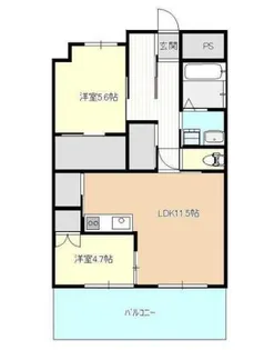 ディアコート新栄【4階】の間取り