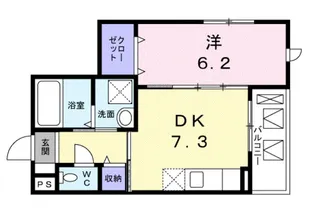 フェリスティ竹沢【3階】の間取り