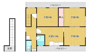 大田アパート【3階】の間取り