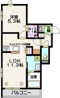 アルベール南浦和【2階】の間取り