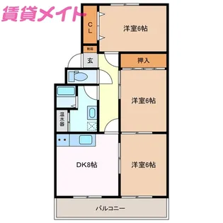 沈まない太陽【1階】の間取り