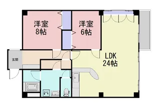 新前橋101パートI南棟【2階】の間取り